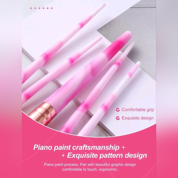 Pink Makeup Brush Set - Picture 4 of 5